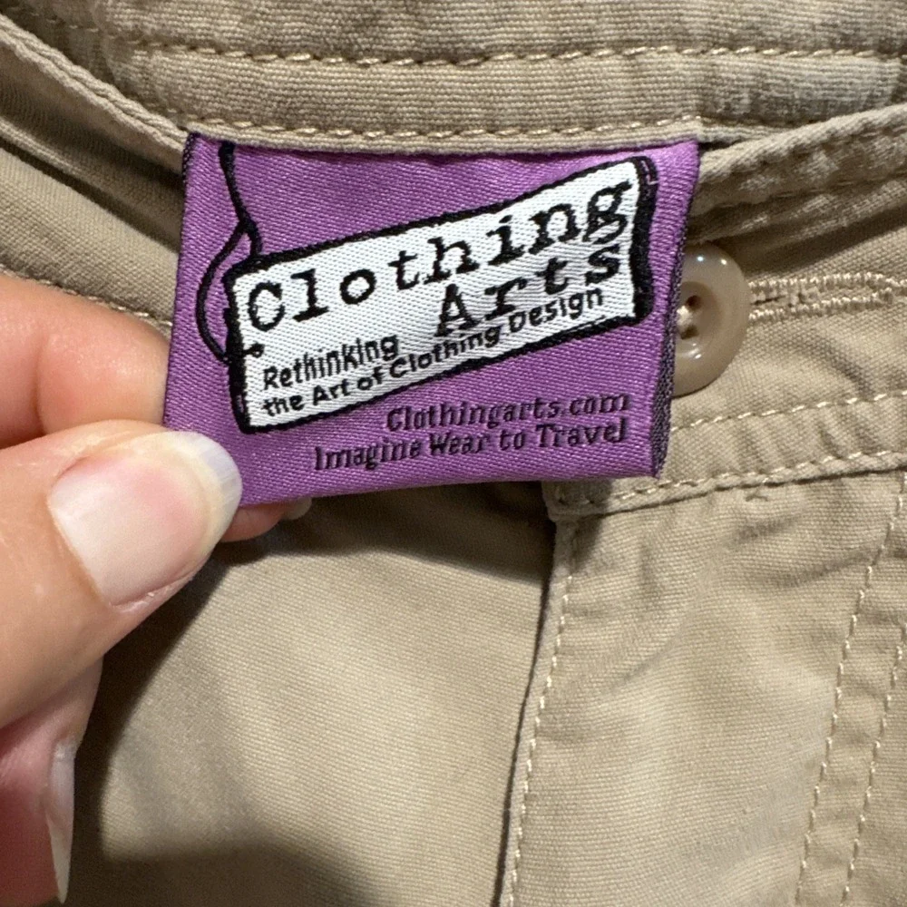 Clothing Arts (Mens 38x30) Khaki P^Cubed Pick Pocket Proof Cargo Travel Pants‎